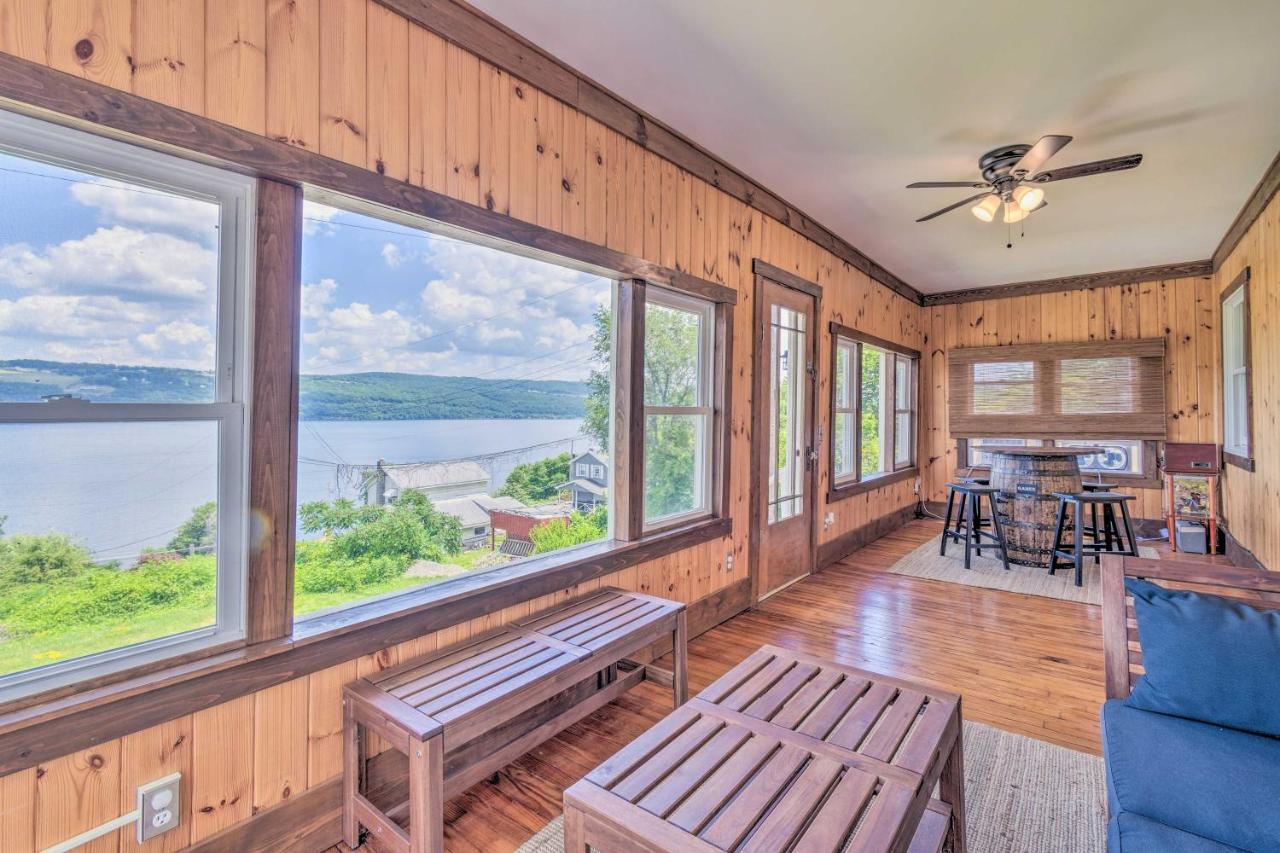 Watkins Glen Lakeview Cottage With Waterfall! Eksteriør billede